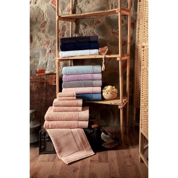 Enchante Home Signature Hand Towels (Set of 8) Water Fall, White