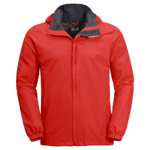 Jack Wolfskin Men's Stormy Point Jacket - Small - Red Maroon