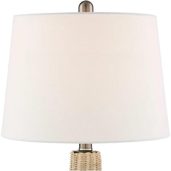 Alana Blue Glass Accent Night Light Lamp with Table Top Dimmer