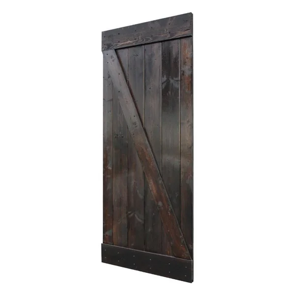 CALHOME Paneled Wood Z Bar Barn Door with Installation Hardware Kit - 36 x 84