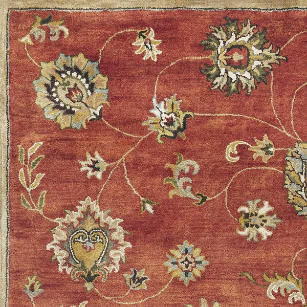5&6x22 Round Wool Sienna Area Rug