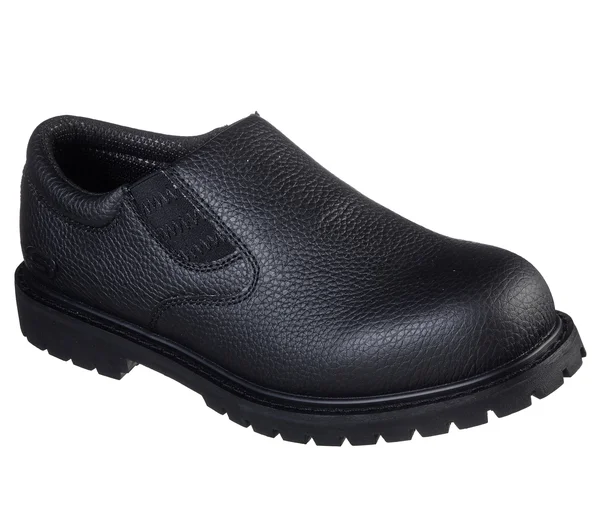 Skechers Men's Work Relaxed Fit: Cottonwood - Ekel SR Shoes - Black, 11.5