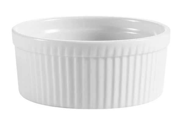 CAC China Accessories 4-1/2-Inch by 2-1/4-Inch 12-Ounce Super White Porcelain Round Fluted Souffle Bowl, Box of 12
