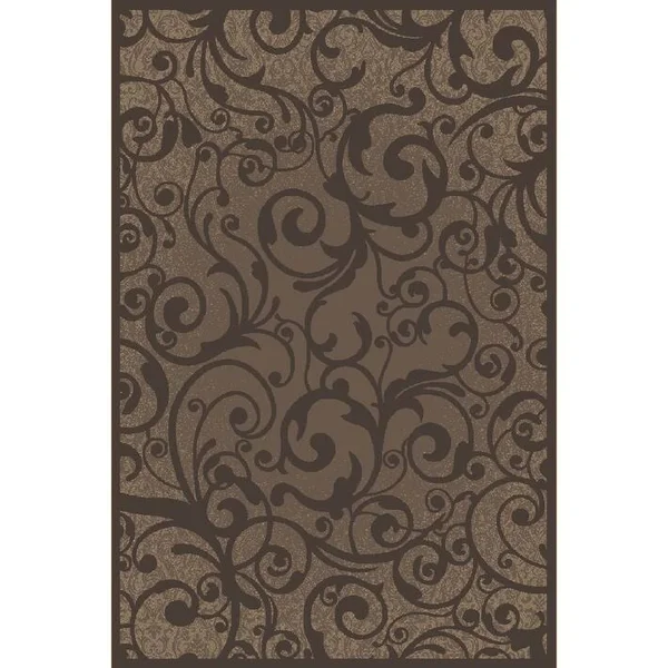 Admire Home Living Plaza Area Rug - 2&2 inch x 7&7 inch - Brown