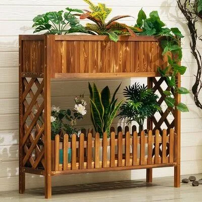 37&&Rectangular Multi-Tiered Plant Stand Loon Peak
