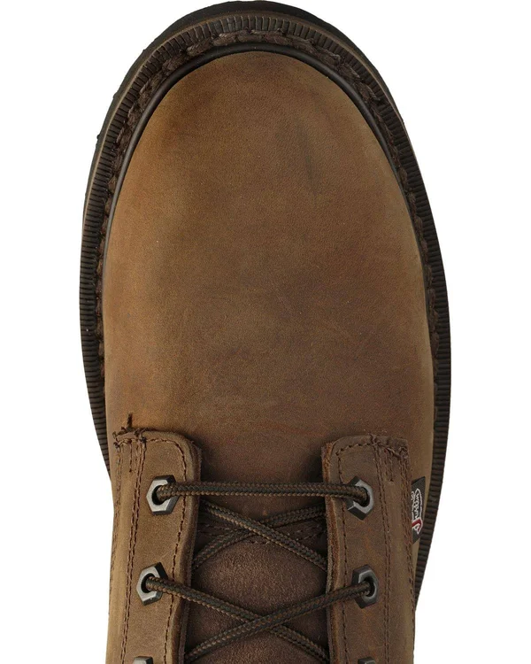 Justin Boots Men's Wyoming Steel-Toe Work Boots - Brown