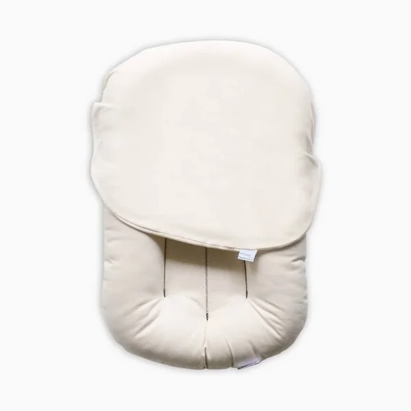 Snuggle Me Assembled Lounger in Sparrow, 100% Organic Cotton
