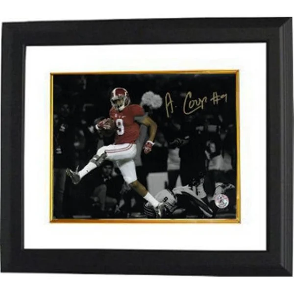 Signed and Sealed Ctbl-BW18954 Amari Cooper Signed Alabama Crimson Tide 11 x 14 Photo Custom Framed - No.9 Horizontal Spotlight