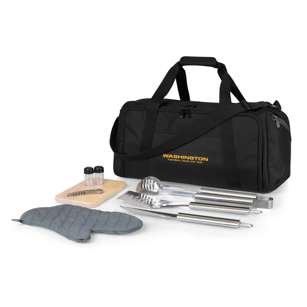 Washington Football Team - BBQ Kit Grill Set & Cooler, (Black) by Picnic Time Family of Brands