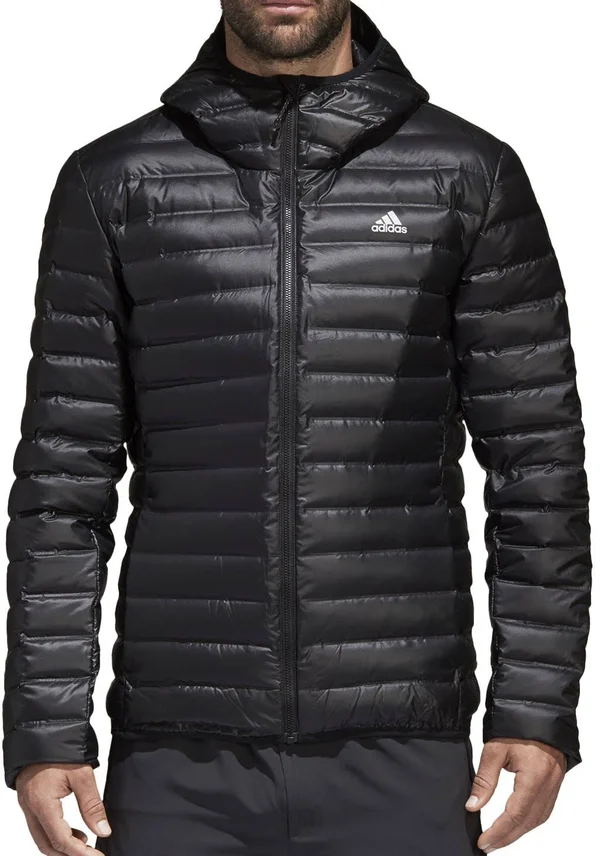 Adidas Varilite Hooded Down Jacket - Mens - Black