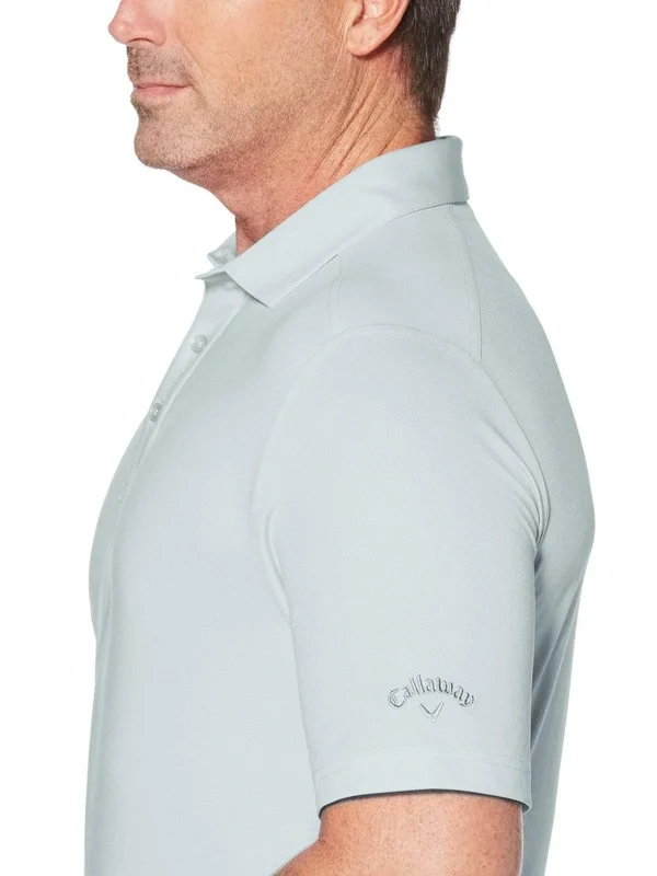 Callaway Men's Cooling Micro Hex Polo Shirt - Carnival Glass Green, Size 3XL, Polyester/Spandex