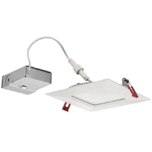 Lithonia Lighting WF6 Sq S LED 30K Orb M6 Ultra-Thin Square LED Recessed Ceiling Light - 3000K, Bright White, Oil Rubbed Bronze