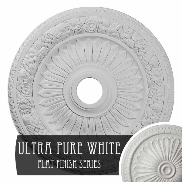 23 5/8x22OD x 3 5/8x22ID x 1 1/8x22P Bellona Ceiling Medallion (Ultra Pure White)