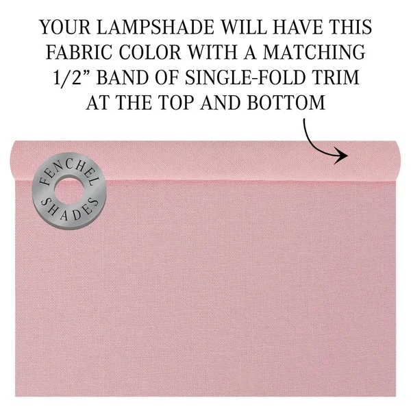 Fenchel Shades - 18x22 Top Diameter x 18x22 Bottom Diameter x 12 Height, (Spider Attachment) Drum Lamp Shade - (Linen Peony)