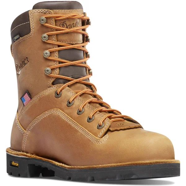 Men's Danner Quarry USA 8x22 Distressed Brown 400g NMT Boots