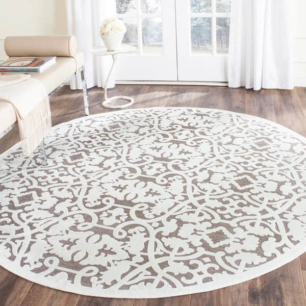 Safavieh Paradise Rug PAR636 Ivory, Dark Grey, 4& x 6&