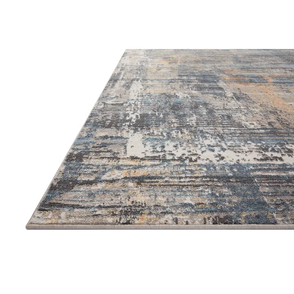 Alexander Home Glacier Modern Abstract Area Rug - 3&-11x22 x 5&-7x22