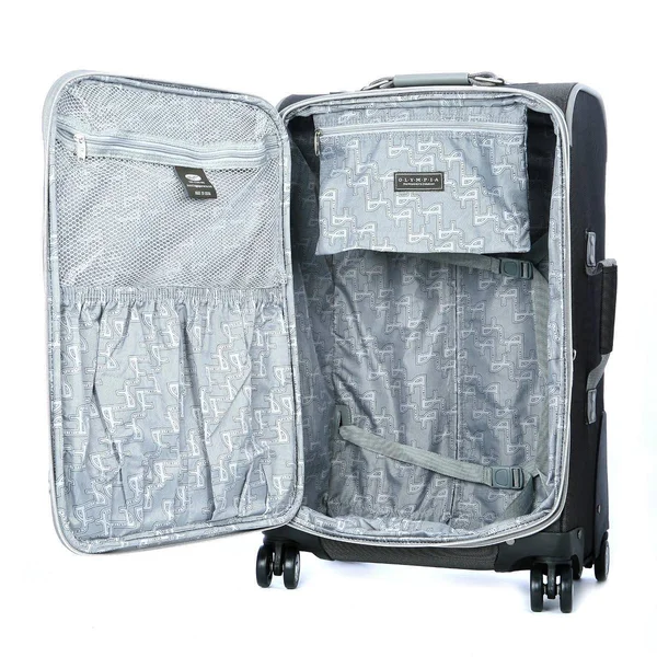 Olympia Tuscany Spinner Luggage, Blue, 25 inch