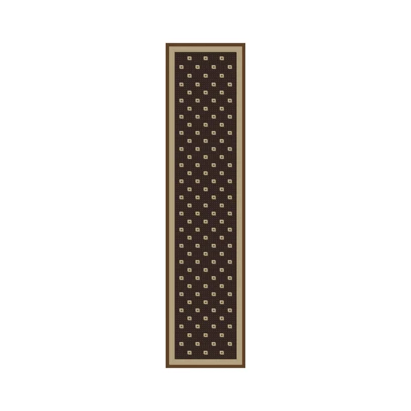Concord Global 3&11x22 x 5&7x22 Brown Jewel Athens Area Rug
