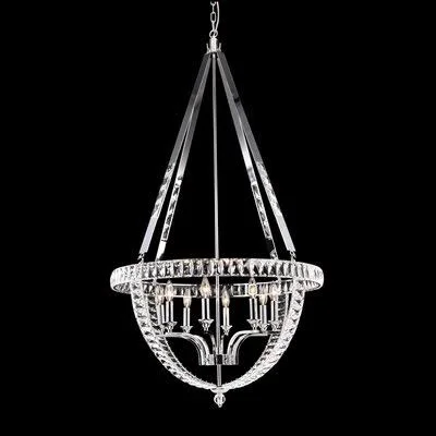 Ostrowski 6 - Light Lantern Geometric Chandelier House of Hampton