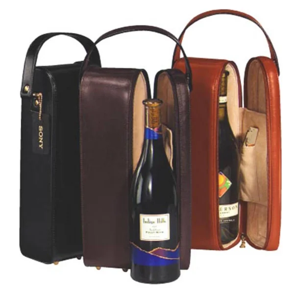 Royce Leather Single Wine Case Coco