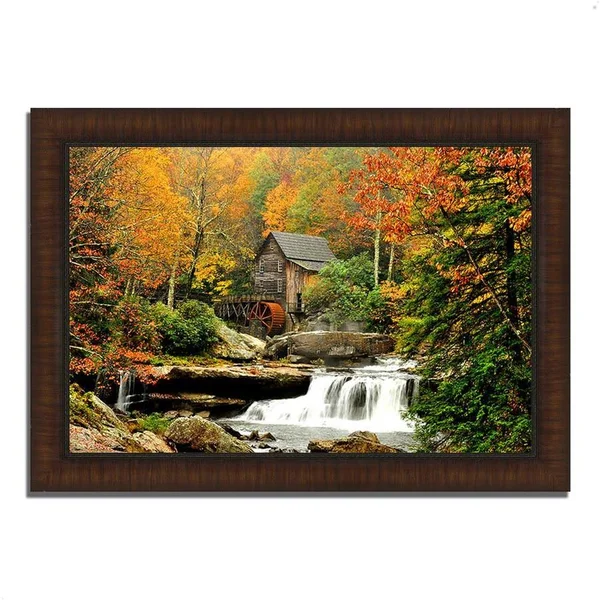 Tangletown Fine Art 30x22 x 42x22 The Old Mill Framed Photograph Print