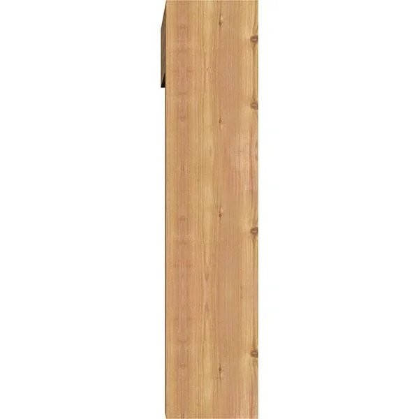 Ekena Millwork 1463187 7 1/2x22W x 30x22D x 34x22H Merced Block Smooth Bracket w/ Offset Brace, Western Red Cedar