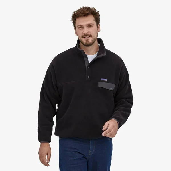 Patagonia Men's Synchilla Snap-T Pullover - Gem Stripe: New Navy, Xs