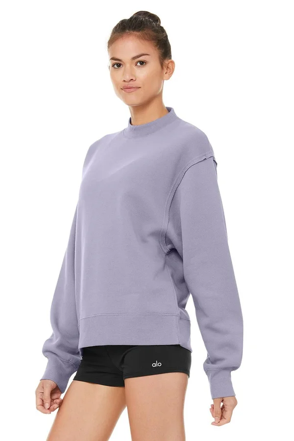 Alo Yoga, Freestyle Sweatshirt in Macaron Pink, Size: Medium