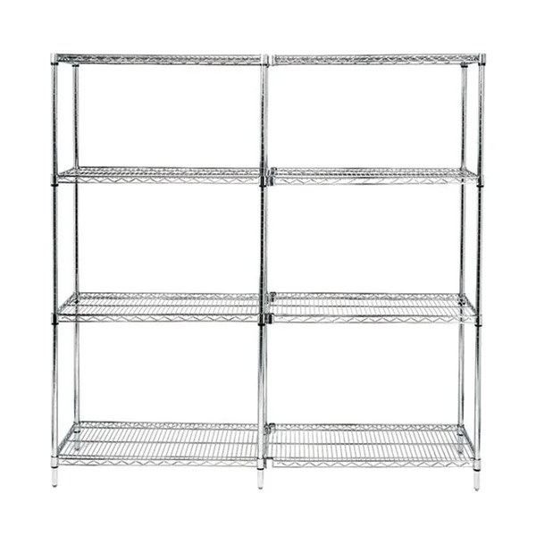 Quantum Wire 4-Shelf Starter Unit - 18x22 x 60x22 x 74x22 - Chrome