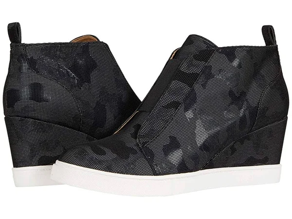 Linea Paolo &Felicia& Wedge Sneaker - Black - 11 M