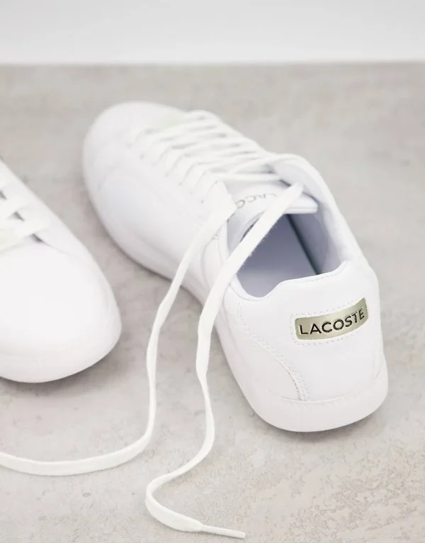 Lacoste Graduate Sneakers White with Gold Croc