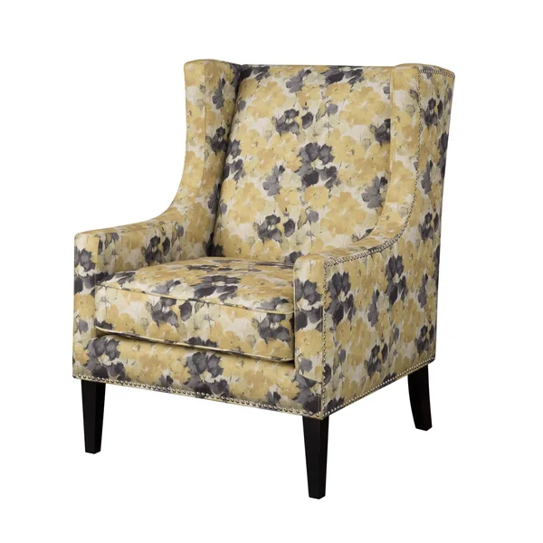 Madison Park Barton Wing Chair, Yellow