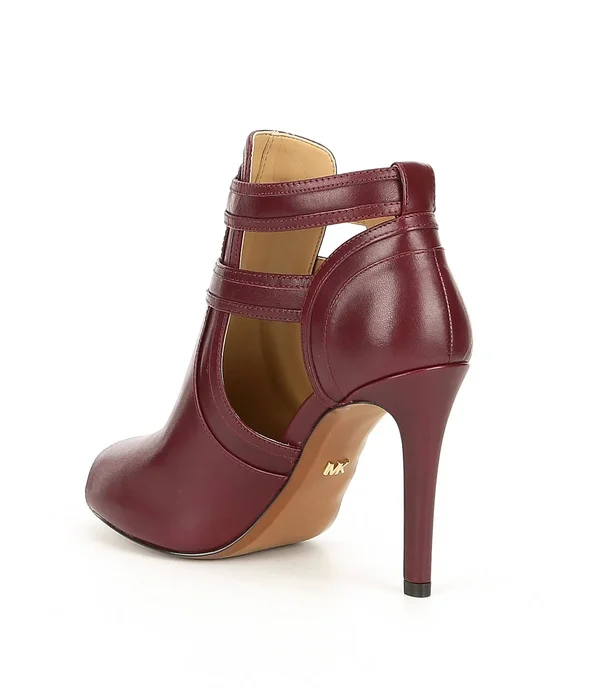 Michael Michael Kors Black Blaze Open Toe Bootie