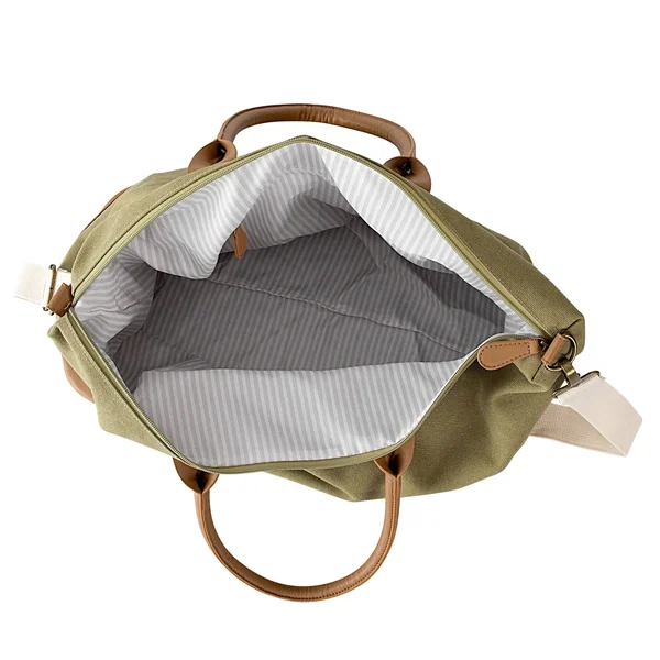 Cathy&s Concepts Green Personalized Washed Canvas Weekender