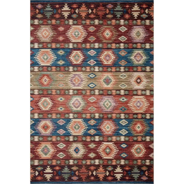 Alexander Home Escalante Southwestern Fiesta Area Rug - 2&6x22 x 7&6x22 - Fiesta/ Multi