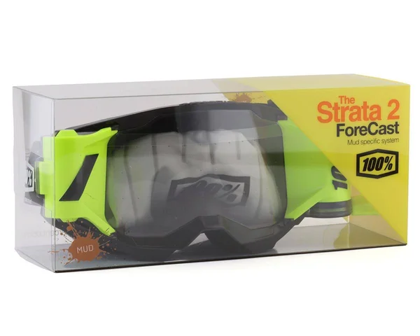 100% 50421-901-01 Strata 2 Goggles (Forecast Black)