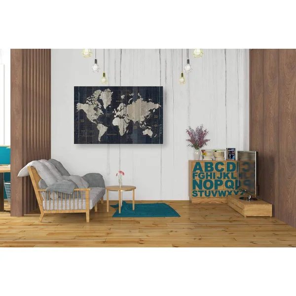 Epic Graffiti Old World Map by Wild Apple Portfolio - Giclee Canvas Wall Art, 18x22x26x22 40x22 x 60x22
