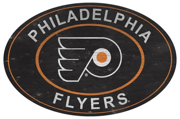 Philadelphia Flyers 46x22 Heritage Logo Oval Sign