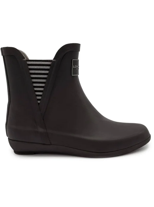 London Fog Women's Piccadilly Rain Boot - Black Dot