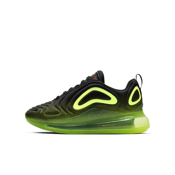 Nike Air Max 720 Little/Big Kids& Shoes in Black/Volt, Size: 7Y, AQ3196-005