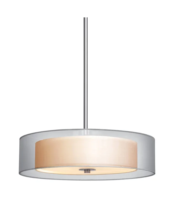 Sonneman 6022.13 - Puri 22x22 Pendant, Satin Nickel