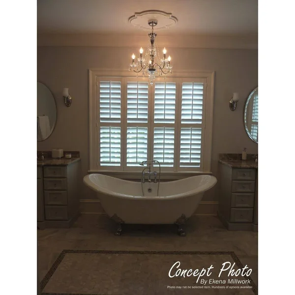 Ekena Millwork CM30KISTC 30 3/8x22W x 20 3/4x22H x 1x22P Kinsley Flowing Leaf Ceiling Medallion, Hand-Painted Smokey Topaz Crack
