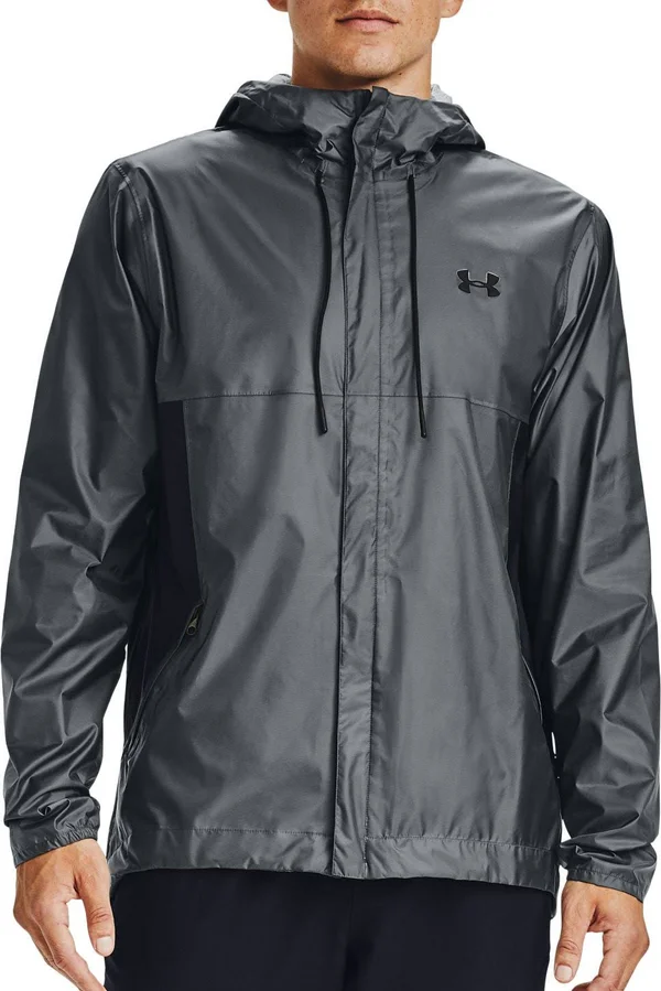 Under Armour Men's Cloudburst Shell Jacket, Medium, Gray