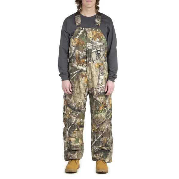 Berne Men's Camouflage Insulated Bib Overall - B415, Realtree Edge