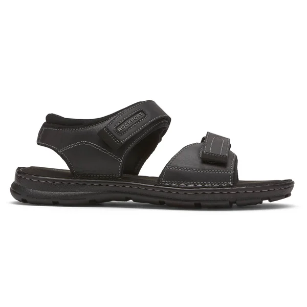 Rockport Darwyn Quarter Strap Men's Sandal - Black Size 9