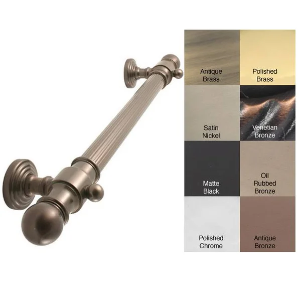 Allied Brass 32 inch Grab Bar Reeded Polished Chrome