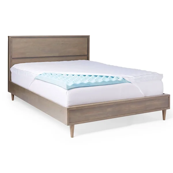 Slumber Solutions Gel Big Bump 3-Inch Memory Foam Mattress Topper with Cover (Full)