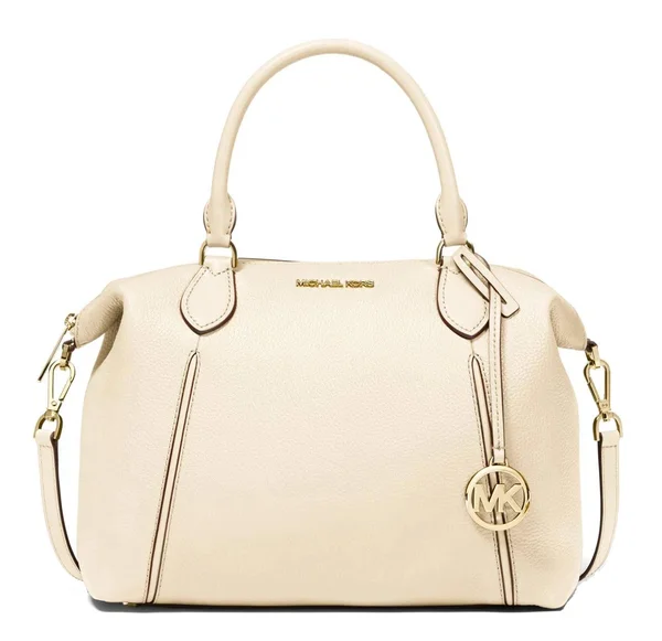 Michael Kors Bags - Michael Kors Lenox Pebbled Leather Satchel, Color: Cream/Gold, Size: Large, Comein_Clutch&s Closet