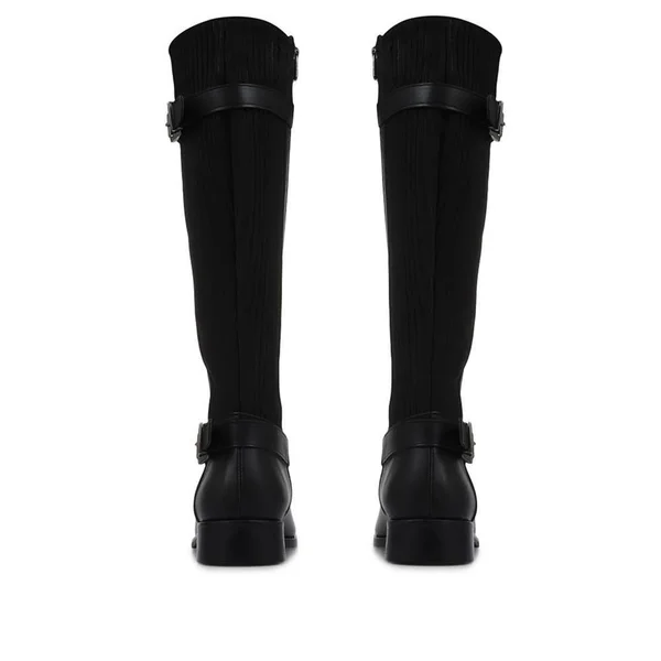 Jones Bootmaker Women's Arya Leather Knee High Boots - Black - US 07